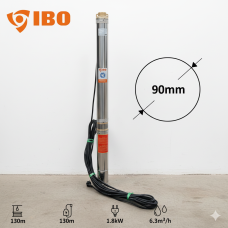 Pompă Submersibilă Dambat 3.5 SDM 3/23 IBO KS, 1.8 kW, 130m, Anti-Nisip, Cablu 20m (Monofazată 230V)